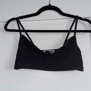 Joah brown cropped bra top